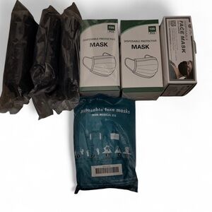 Amazon Disposable Face Masks - Black and White